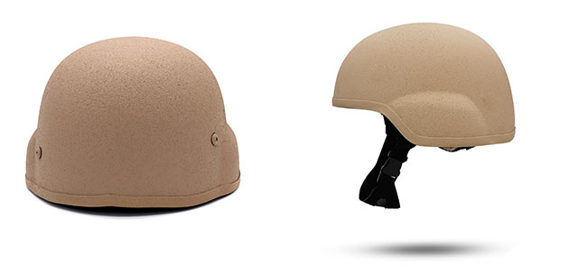Bulletproof Helmet MICH2000 Khaki color Without Rails BH2041