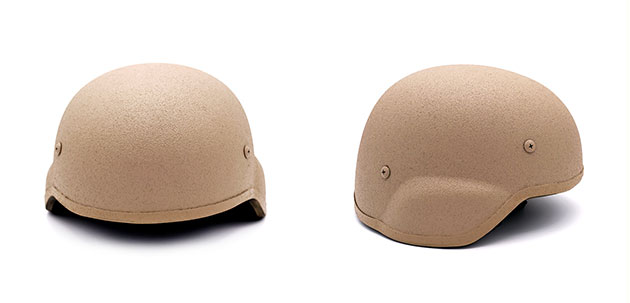 Bulletproof Helmet MICH2000 Khaki color Without Rails