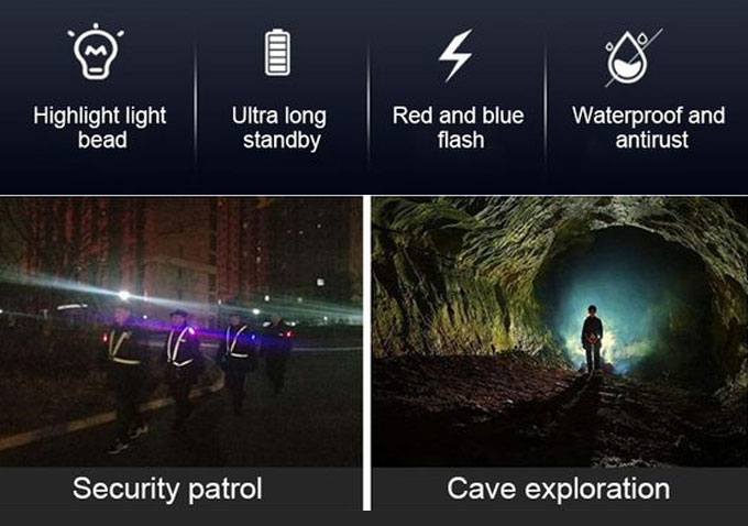 police shoulder flashlight