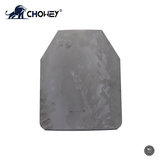 Single-curved lightweight Sintered silicon carbide (SIC) ceramic plate BP21742 for bulletproof plate