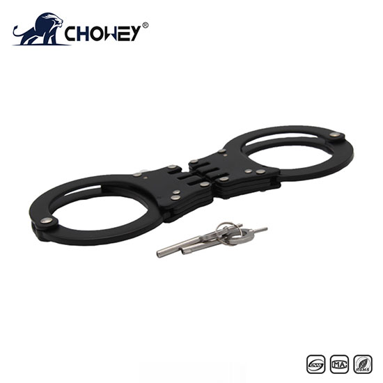 New high quality military carbon steel classic style metal police handcuffs