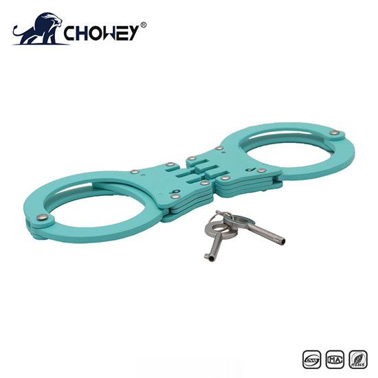 New High Quality Military Alloy Aluminum Classic Style Metal Police Handcuffs