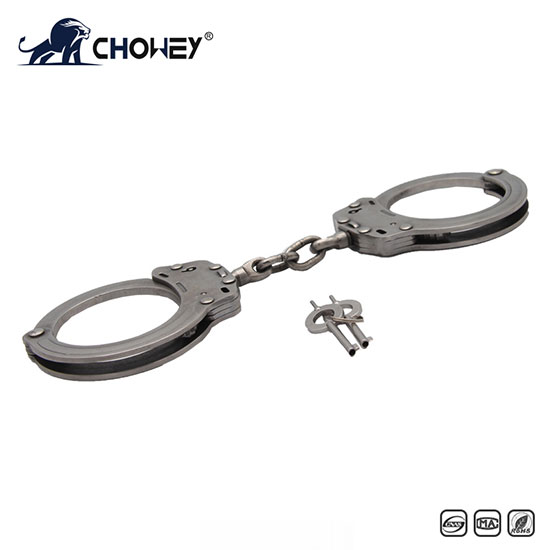 High Quality Military Real Metal Stainless Steel Gold Silver Carbon Steel Alloy Aluminum Police Handcuffs