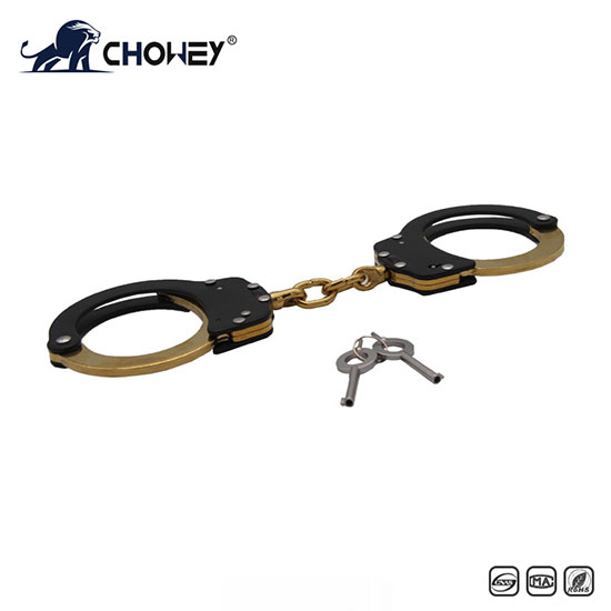 High Quality Military Carbon Steel Alloy Aluminum Classic Style Metal Police Handcuffs