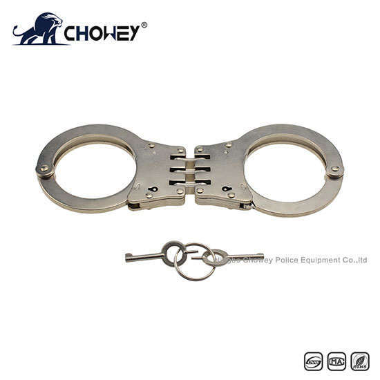 Nickel plated carbon steel handcuffs