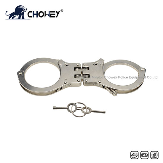 Nickel plated carbon steel handcuffs