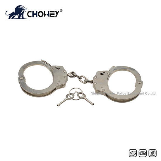 Nickel plated carbon steel handcuffs