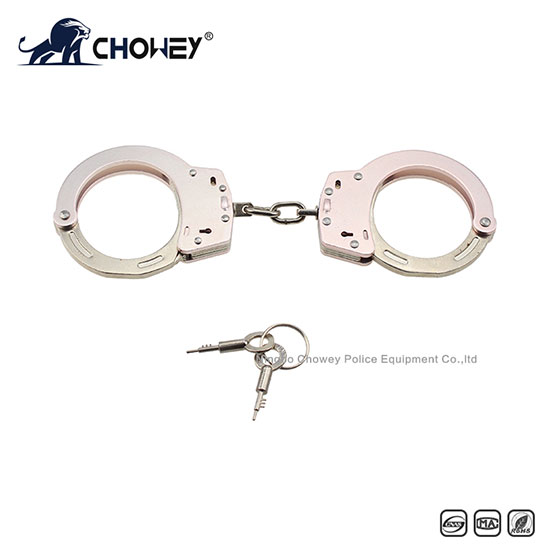 Nickel plated carbon steel handcuffs