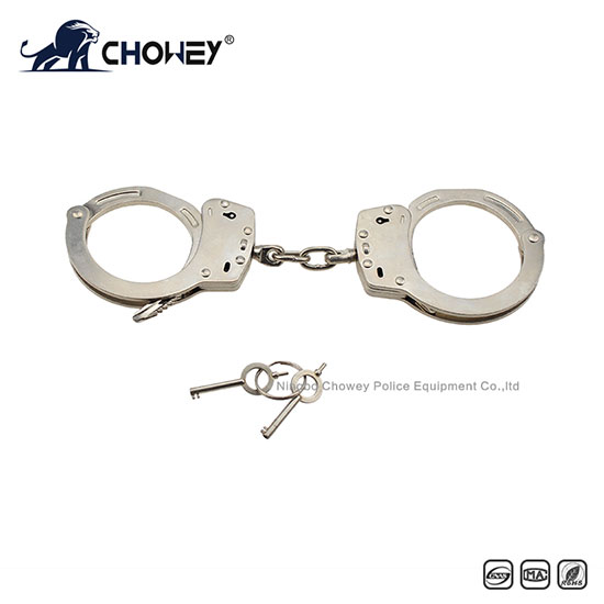 Nickel plated carbon steel handcuffs