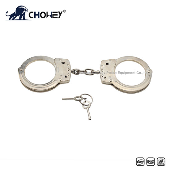 Nickel plated carbon steel handcuffs