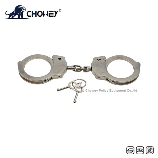 Nickel plated carbon steel handcuffs