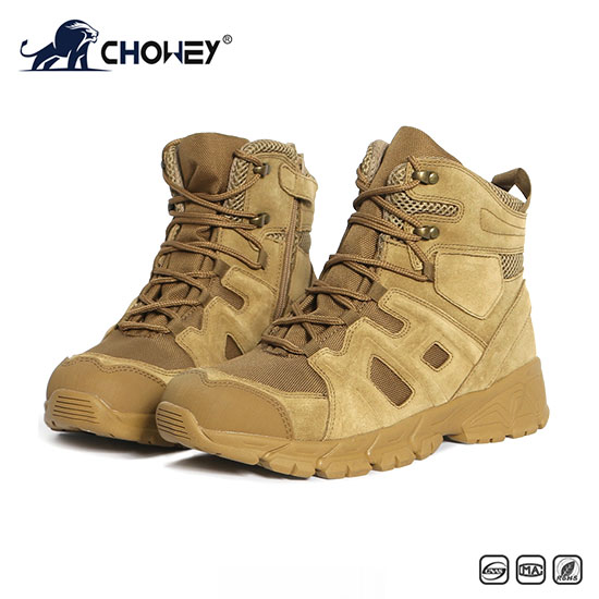 New High Quality Outdoor Mountaineering Combat Boots Brown