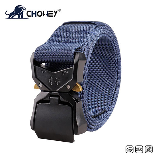 Cobra tactical belt with aluminum alloy buckle, quick release alloy buckle