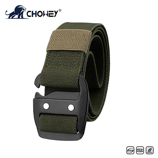 High Quality Police Tactical Belt High Elasticity Zinc Alloy Buckle Military Belt