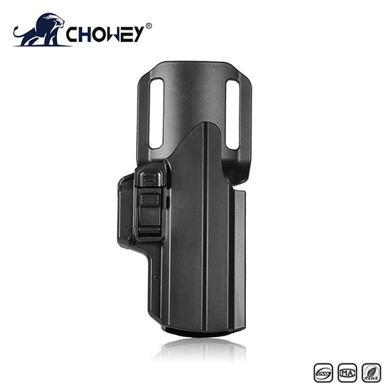 High quality rigid plastic steel IPSC holster for leg belt and belt