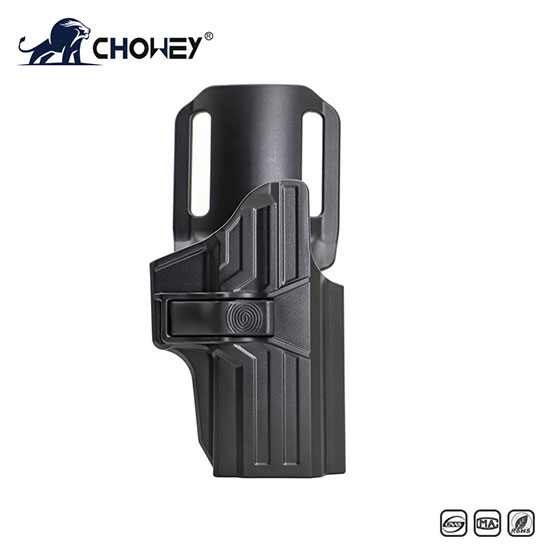 High quality rigid plastic steel IPSC holster for leg belt and belt