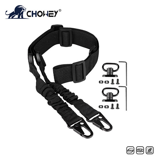 Double point multifunctional tactical gun sling QD buckle plus base