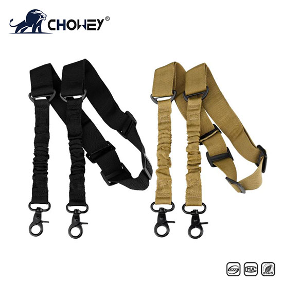 New design military multi-functional tactical gun sling double-point with zinc alloy buckle