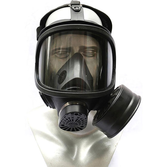 Gas mask, large view, fire protection, gas protection, comprehensive mask, chemical smoke and gas protection mask, headwear
