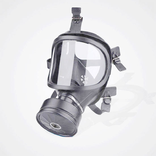 Gas mask for fire protection, dust prevention, fog prevention, gas prevention, full-face mask, filter type police