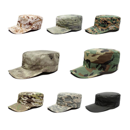 Outdoor Camouflage Tactical Camouflage Training Flat Top Military Cap