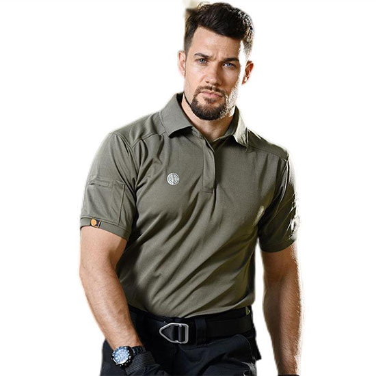 short -sleeved T -shirt men's outdoor sports tactical tactical POLO shirt turned short -sleeved camouflage speed dry clothes