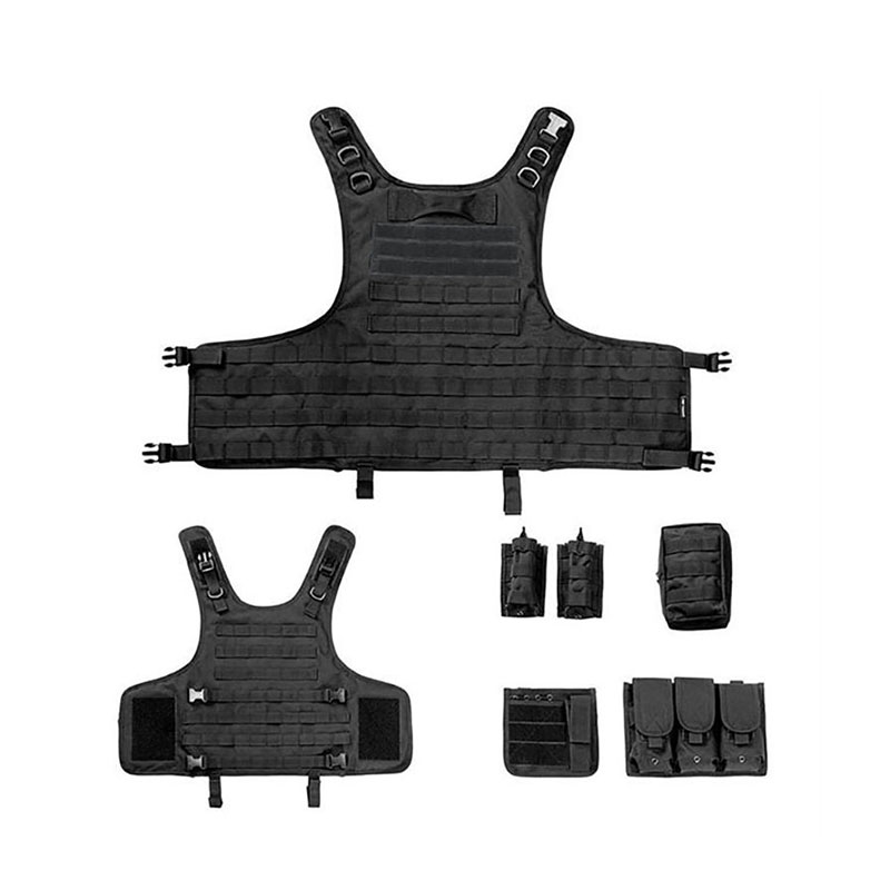 Military use black body armor NIJ IIIA Bulletproof vest