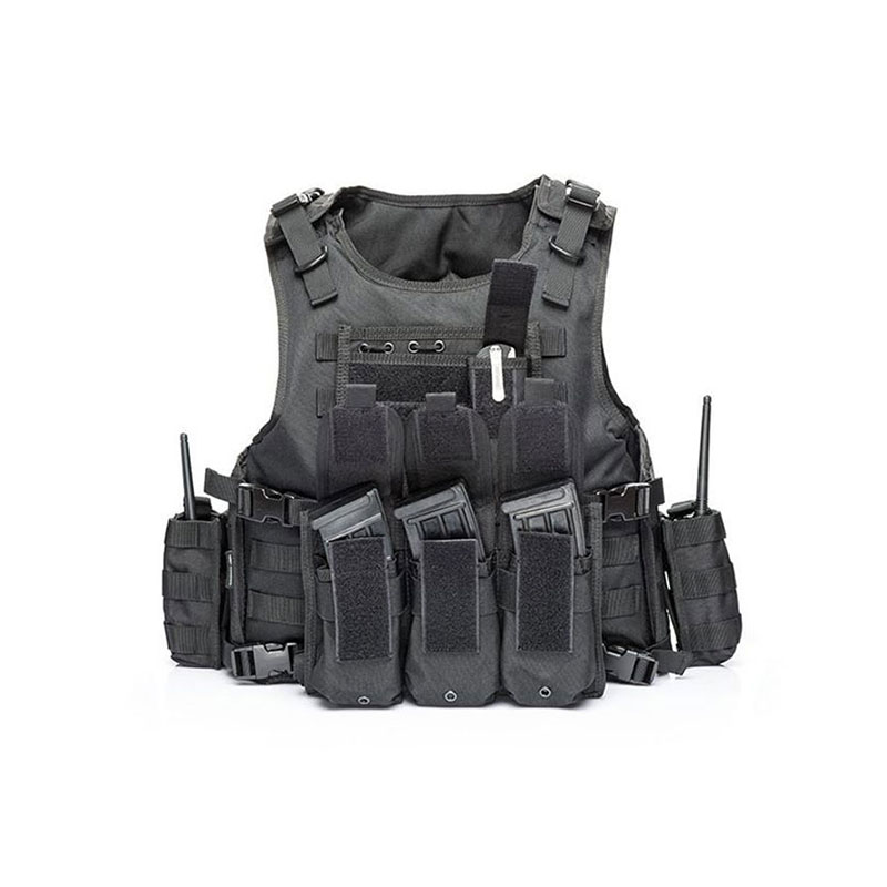 Military use black body armor NIJ IIIA Bulletproof vest