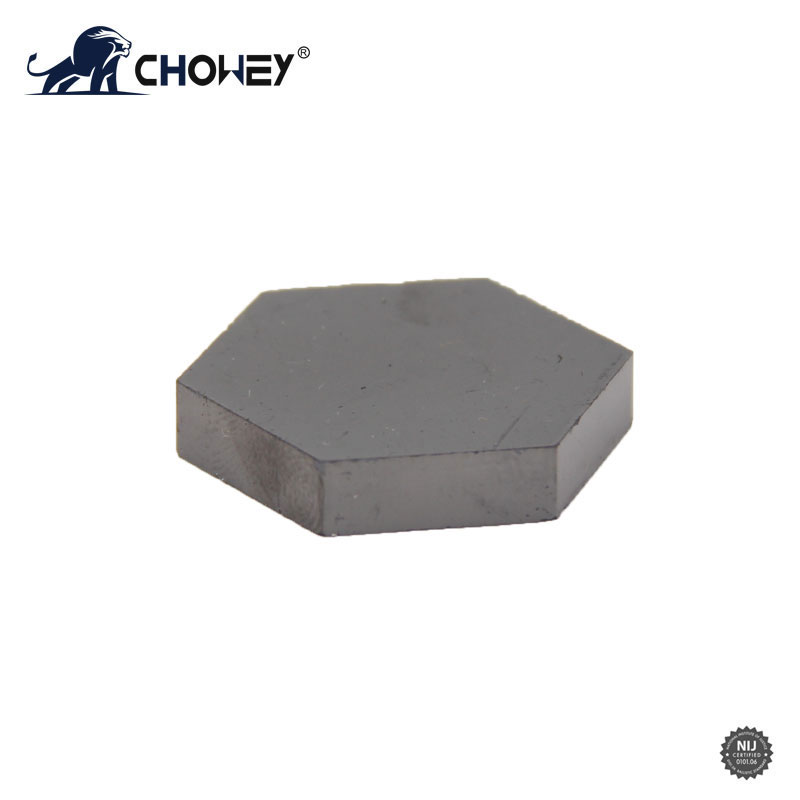 Hexagon Sintered silicon carbide (SIC) ceramic plate BP2761 for bulletproof plate