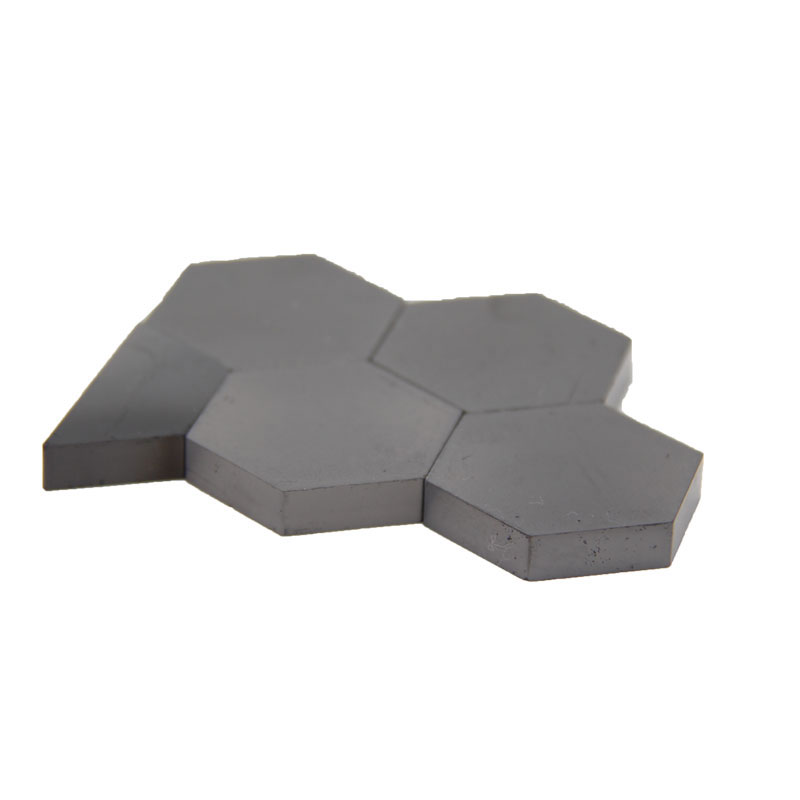 Hexagon Sintered silicon carbide (SIC) ceramic plate BP2761 for bulletproof plate