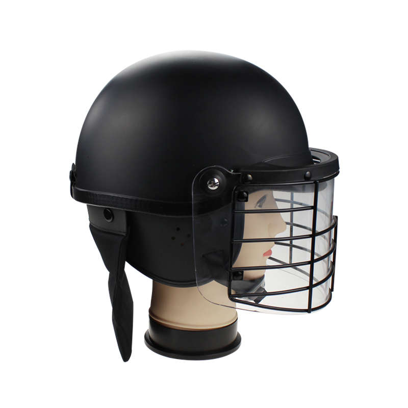 Military Anti Riot Control Helmet with metal grid