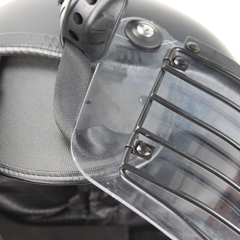 Military Anti Riot Control Helmet with metal grid
