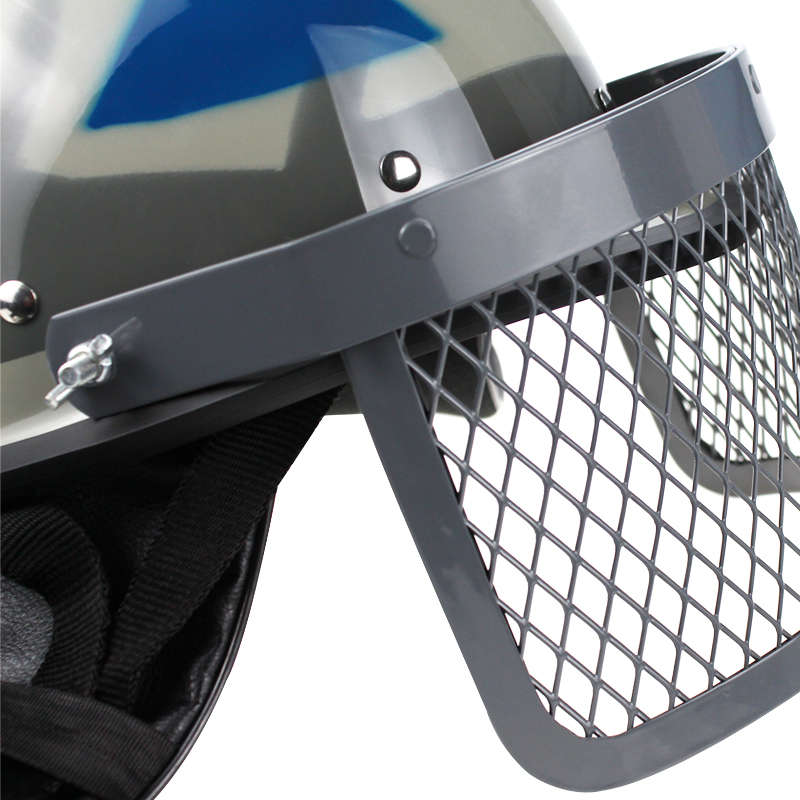 Military Anti Riot Control Helmet with metal grid