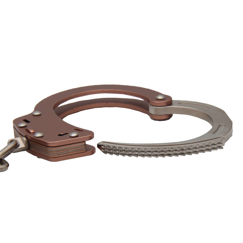New safe and high quality police aluminum alloy handcuffs, anti-poke steel handcuffs