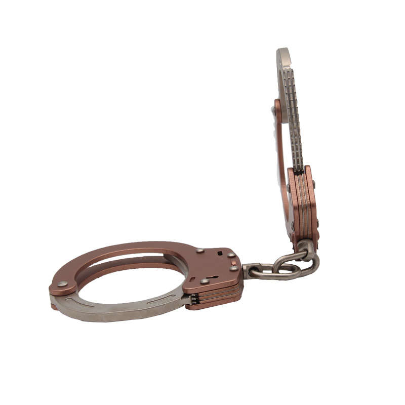New safe and high quality police aluminum alloy handcuffs, anti-poke steel handcuffs