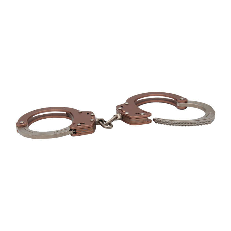 New safe and high quality police aluminum alloy handcuffs, anti-poke steel handcuffs