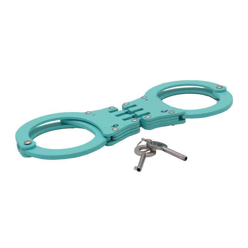New High Quality Military Alloy Aluminum Classic Style Metal Police Handcuffs