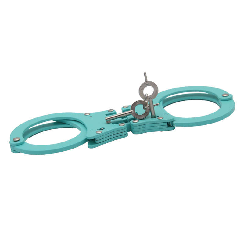 New High Quality Military Alloy Aluminum Classic Style Metal Police Handcuffs