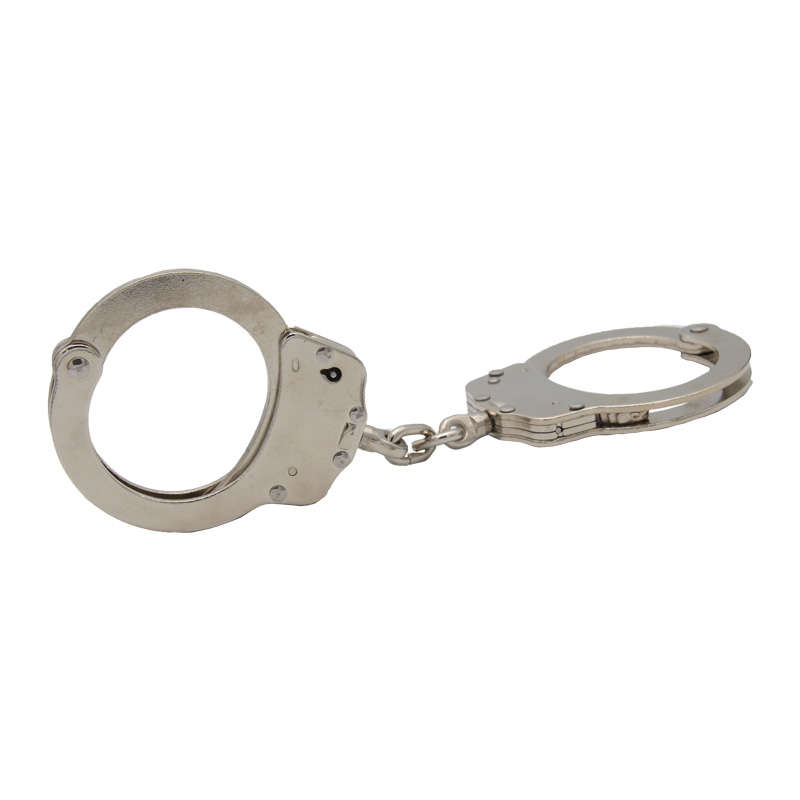 Military real metal stainless steel carbon steel alloy aluminum police handcuffs