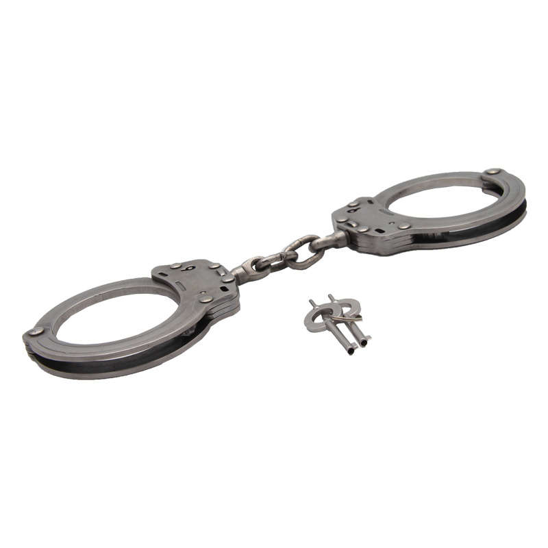 High Quality Military Real Metal Stainless Steel Gold Silver Carbon Steel Alloy Aluminum Police Handcuffs