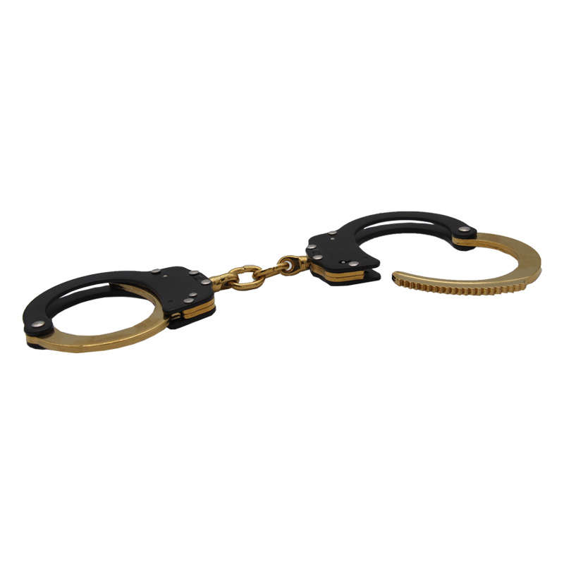 High Quality Military Carbon Steel Alloy Aluminum Classic Style Metal Police Handcuffs