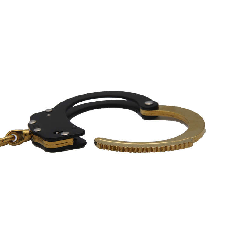 High Quality Military Carbon Steel Alloy Aluminum Classic Style Metal Police Handcuffs
