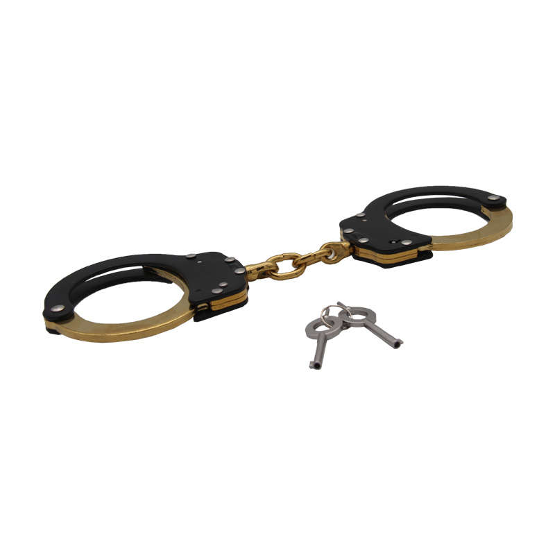 High Quality Military Carbon Steel Alloy Aluminum Classic Style Metal Police Handcuffs