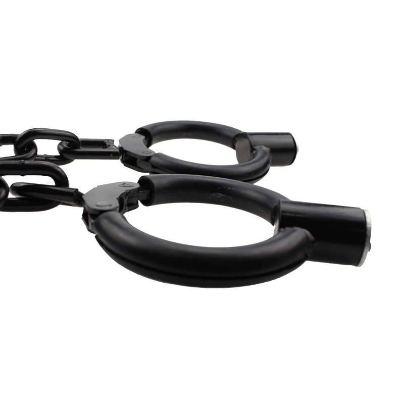 Nickel plated carbon steel handcuffs and legcuffs 2 in 1