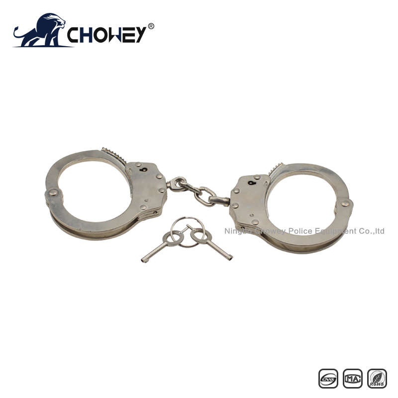 Nickel plated carbon steel handcuffs