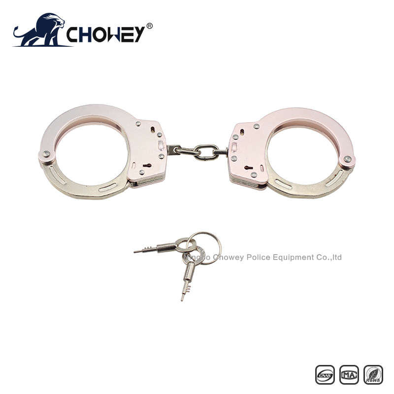 Nickel plated carbon steel handcuffs