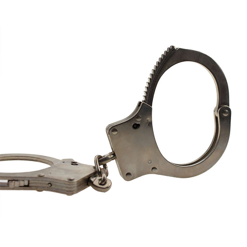 Nickel plated carbon steel handcuffs
