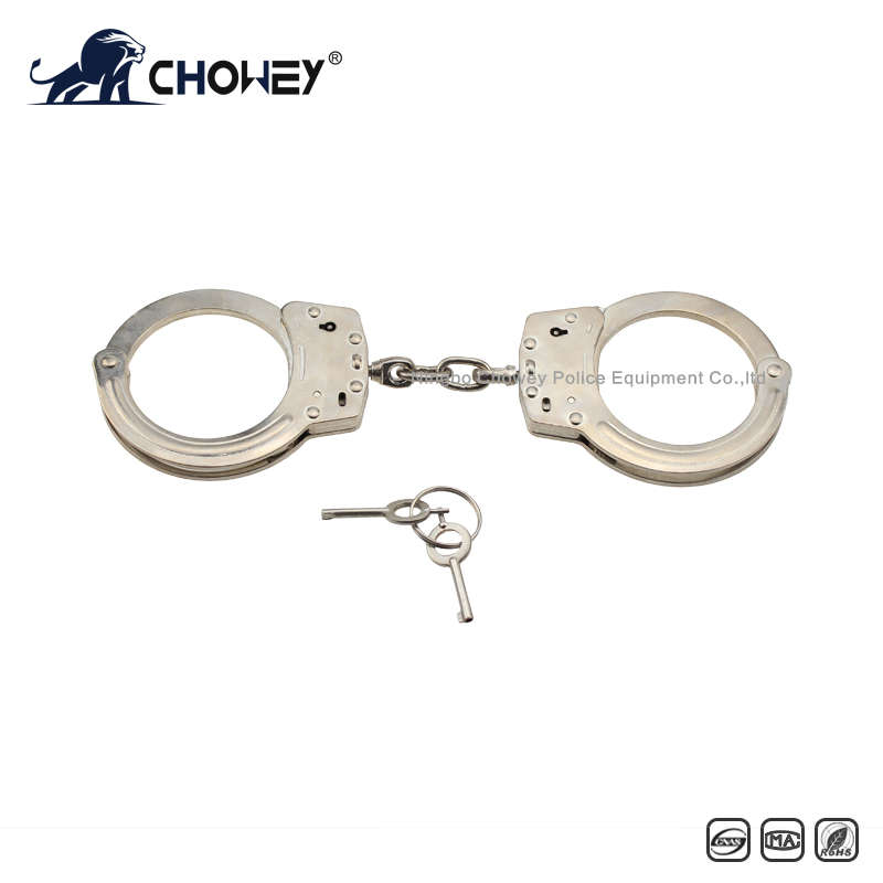 Nickel plated carbon steel handcuffs