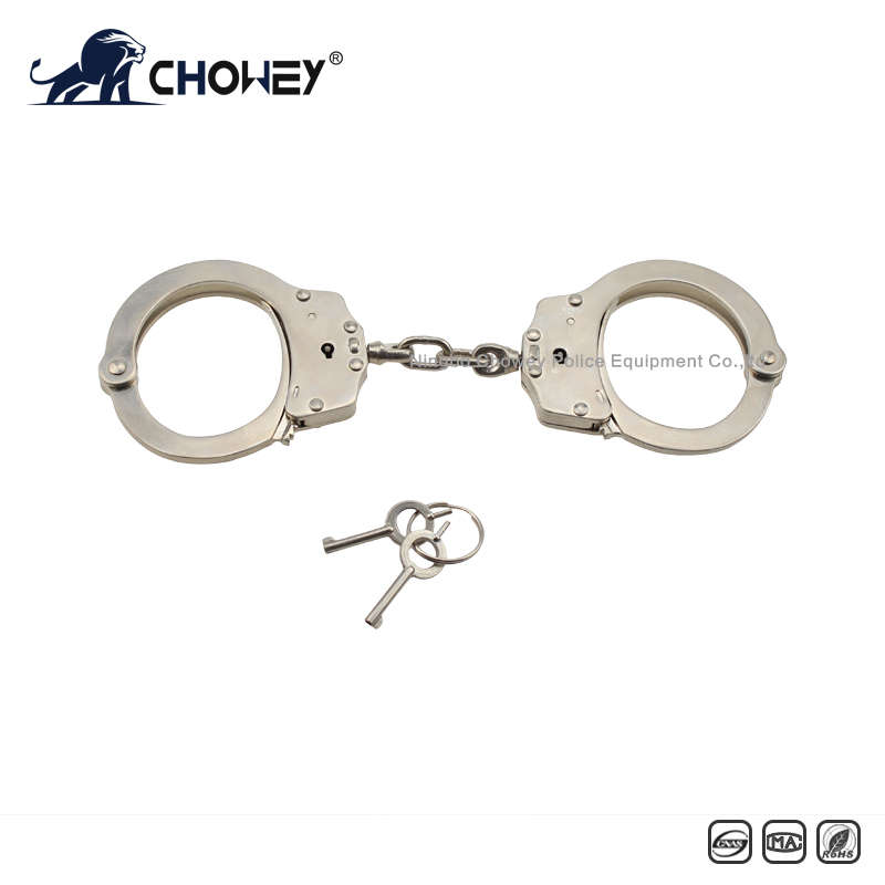 Nickel plated carbon steel handcuffs
