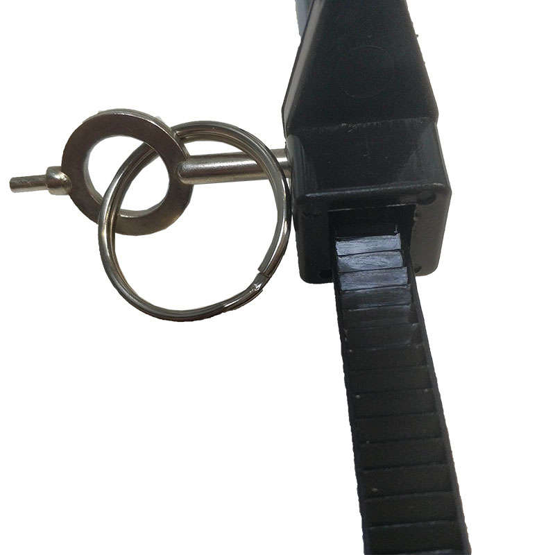 Police plastic handcuffs with key